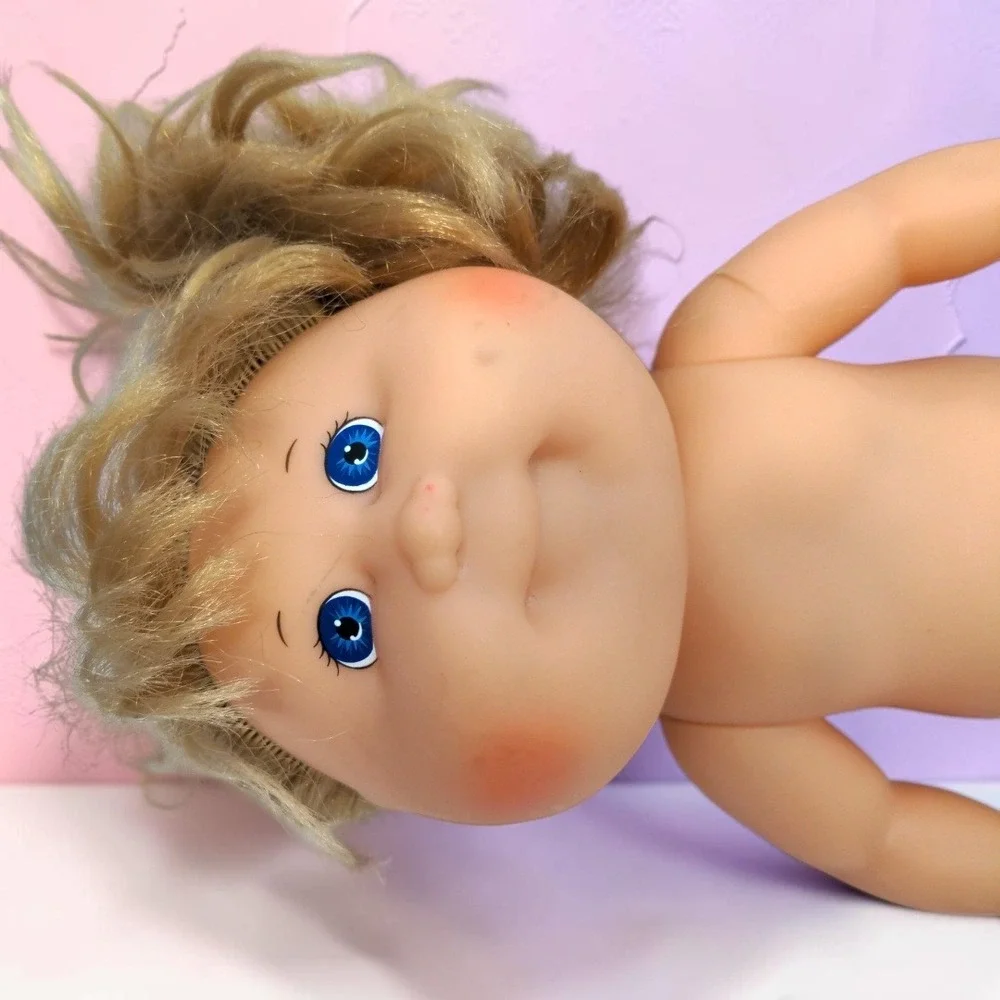 VTG 80's Hasbro Cabbage Patch Kids Splash N Tan Doll Blonde Blue Eyes 14